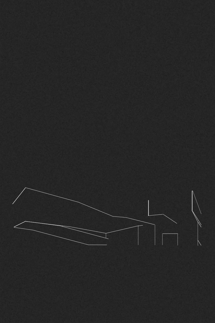 Huntsman Hall moire illustration