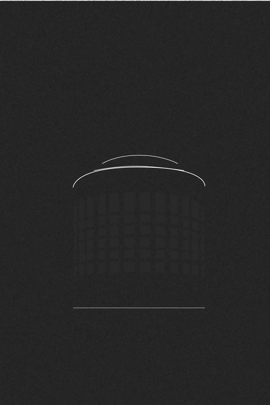 Huntsman Hall moire illustration