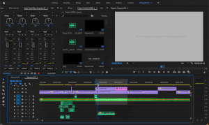 Assembled in Premiere. Its vertical integration with AE made easy-ease acceleration simpler to time.